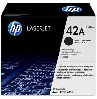 HP 42A Laser Toner Cartridge -Black (Q5942A) Photo