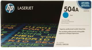 HP 504A Laser Toner Cartridge -Cyan (CE251A) Photo