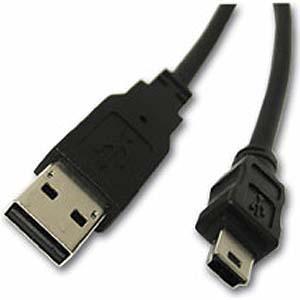 Unbranded Male USB 2.0 Type A To Male Mini USB Type B Cable - 2m Photo