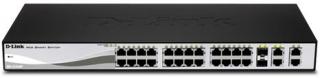D-Link DES-1210-28P 28-Port PoE Web Smart L2 Managed Rack-mount Switch with 2 SFP Ports Photo