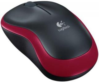 Logitech M185 Wireless Mouse - Black With Red Highlight Photo