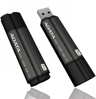 Adata S102 Pro Advanced 32GB Flash Drive - Titanium Photo