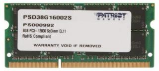Patriot Signature 8GB 1600MHz DDR3 Notebook Memory Module (PSD38G16002S) Photo