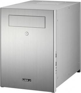 LIAN LI PC-Q28 Mini Tower Chassis - Silver Photo