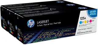 HP 125A 3-pack Cyan/Magenta/Yellow LaserJet Toner Cartridges (CF373AM) Photo
