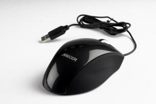 Mecer Optical Wheel USB Mouse - Black Photo