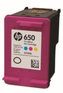 HP 650 Tri-color Ink Cartridge Blister Pack Photo