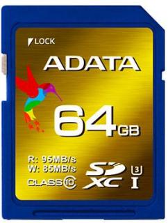 Adata XPG 64GB SDXC UHS-I U3 Memory Card Photo