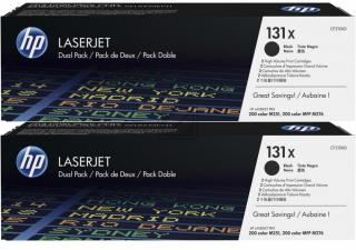 HP 131X 2-pack High Yield Black LaserJet Toner Cartridge (CF210XD) Photo