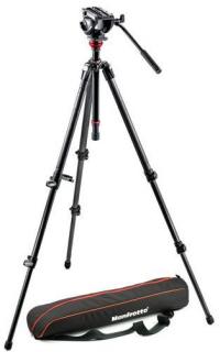 Manfrotto Lightweight Fluid Video System Carbon MVH500AH + 755CX3 + Padded Bag - Kit Photo