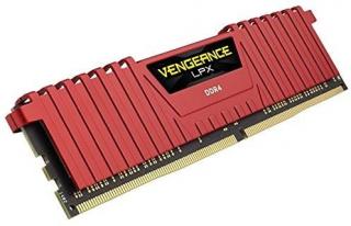 Corsair Vengeance LPX 8GB 2400MHz DDR4 Desktop Memory Module - Red (CMK8GX4M1A2400C14R) Photo