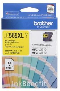 Brother LC565XLY High Yield Yellow Ink Cartridge Photo