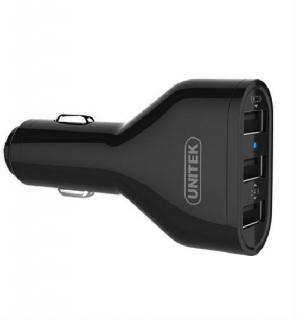 UNITEK 42W 3-Port USB Smart Car Charger with QC2.0 (Y-P527) Photo