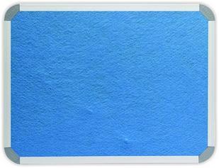 Parrot 900 x 600mm  Aluminium Frame Felt Info Board - Sky Blue Photo