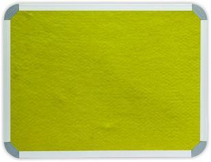 Parrot 900 x 600mm  Aluminium Frame Felt Info Board - Yellow Photo
