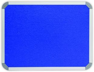Parrot 900 x 900mm  Aluminium Frame Felt Info Board - Royal Blue Photo