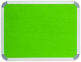 Parrot 1200 x 900mm  Aluminium Frame Felt Info Board - Lime Green Photo