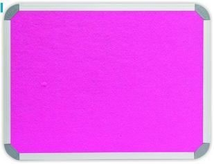 Parrot 1200 x 900mm  Aluminium Frame Felt Info Board - Pink Photo