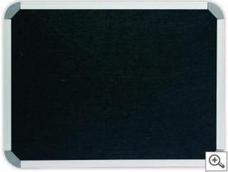 Parrot 1000 x 1000mm  Aluminium Frame Felt Info Board - Black Photo