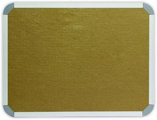 Parrot 1200 x 1000mm  Aluminium Frame Felt Info Board - Beige Photo