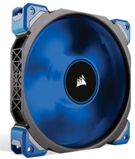 Corsair Premium Magnetic Levitation ML140 Pro Blue LED Chassis Fan - Black & Blue Highlight Photo