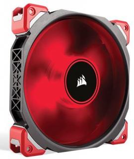 Corsair Premium Magnetic Levitation ML140 Pro Red LED Chassis Fan - Black & Red Highlight Photo