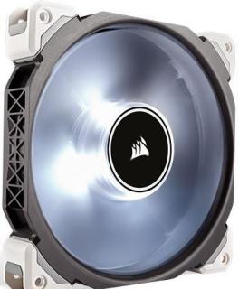 Corsair Premium Magnetic Levitation ML140 Pro White LED Chassis Fan - Black & White Highlight Photo