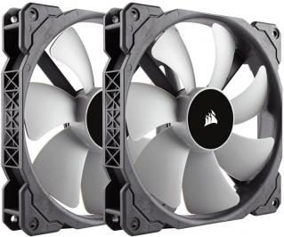 Corsair Premium Magnetic Levitation ML140 Pro Twin Pack Chassis Fan - Black Photo