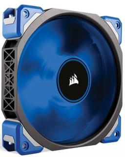 Corsair Premium Magnetic Levitation ML120 Pro Blue LED Chassis Fan - Black & Blue Highlight Photo