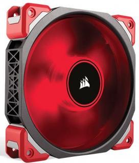 Corsair Premium Magnetic Levitation ML120 Pro Red LED Chassis Fan - Black & Red Highlight Photo