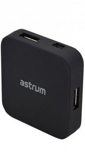 Astrum UH040 4-Port USB2.0 Hub - Black Photo