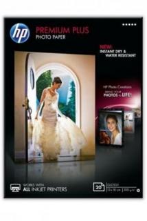 HP Postcard Premium Plus Glossy Photo Paper - 20 Sheets Photo