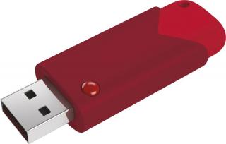 Emtec B100 Click Fast USB3.0 32GB Flash Drive - Red Photo