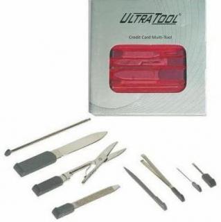 UltraTool Credit Card Mini Tools - Red Photo