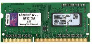 Kingston ValueRAM 4GB 1600MHz DDR3 Notebook Memory Module (KVR16S11S8/4) Photo
