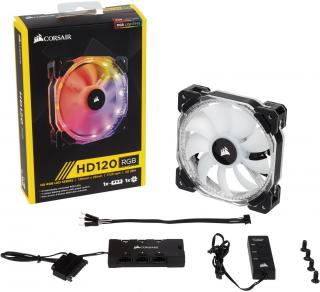Corsair High Performance Fan HD120 PWM RGB Chassis Fan - RGB LEDS Photo