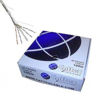 Cattex CAT6 100m Solid UTP Cable - Grey - Box Photo