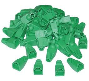 Unbranded CAT5 RJ45 Boot Sleeves - 50 Pack - Green Photo