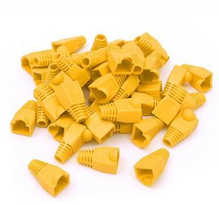 Unbranded CAT5 RJ45 Boot Sleeves - 50 Pack - Yellow Photo