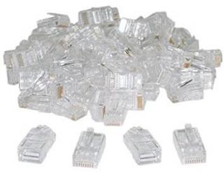 Unbranded CAT5 RJ45 Connectors - 100 Pack Photo