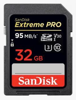 Sandisk Extreme Pro 32GB SDHC UHS-I U3 Memory Card Photo