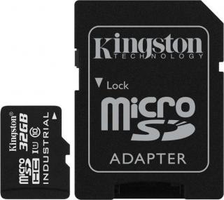 Kingston Industrial 32GB microSDHC UHS-I U1 Memory Card with SD Adapter Photo