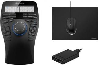 3D Connexion SpaceMouse Enterprise Kit - Space Mouse Enterprise, CadMouse, CadMouse Pad, Twin-port USB Hub Photo