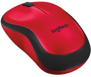 Logitech Silent M220 Wireless Mouse - Red Photo