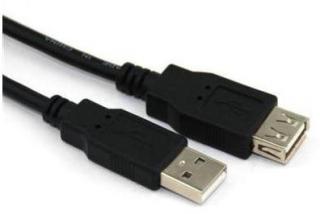 Vcom Male USB 2.0 Type A To Female USB 2.0 Type A Cable - 3m Photo