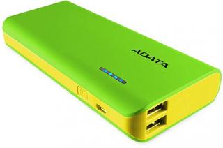 Adata PT100 10000mAh Power Bank - Green & Yellow Highlight Photo