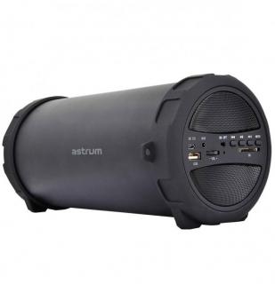 Astrum SM300 10W Aux, USB, MicroSD, FM Bluetooth Barrel Portable Speaker - Black Photo