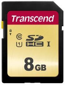 Transcend 8GB 500S SDHC Class 10 UHS-I U1 Memory Card Photo