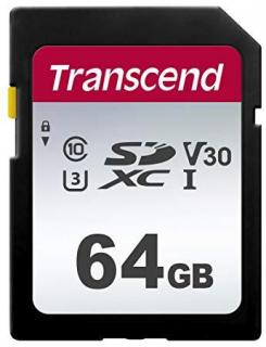 Transcend 300S 64GB SDXC Class 10 UHS-I U1 Memory Card Photo