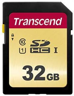 Transcend 32GB 500S SDHC Class 10 UHS-I U1 Memory Card Photo